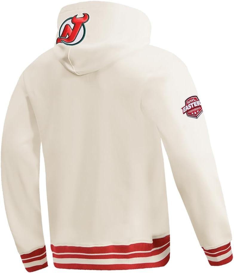 imagePro Standard Mens NHL Retro Classics Brushed Back French Terry Pull Over HoodieEggshell Red