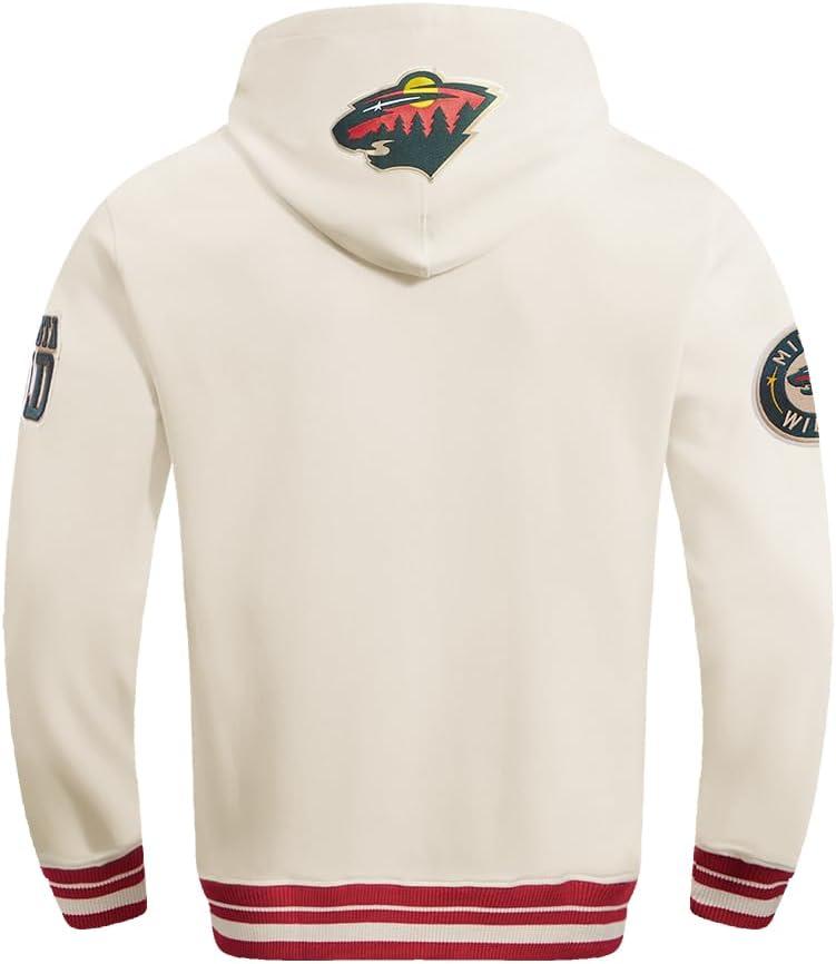 imagePro Standard Mens NHL Retro Classics Brushed Back French Terry Pull Over HoodieEggshell Red