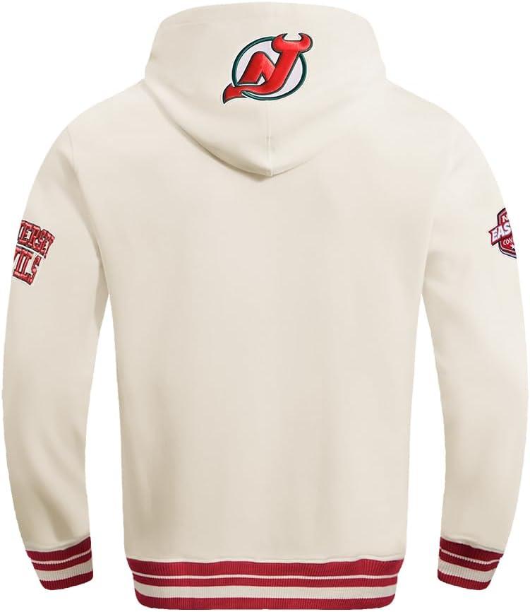 imagePro Standard Mens NHL Retro Classics Brushed Back French Terry Pull Over HoodieEggshell Red
