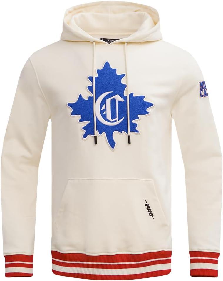 imagePro Standard Mens NHL Retro Classics Brushed Back French Terry Pull Over HoodieEggshell Red