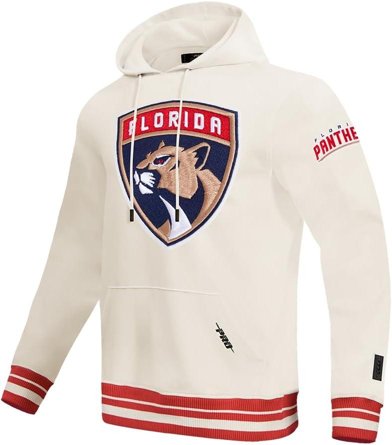 imagePro Standard Mens NHL Retro Classics Brushed Back French Terry Pull Over HoodieEggshell Red