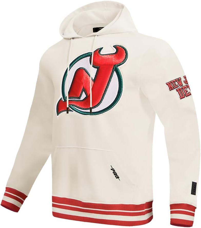 imagePro Standard Mens NHL Retro Classics Brushed Back French Terry Pull Over HoodieEggshell Red