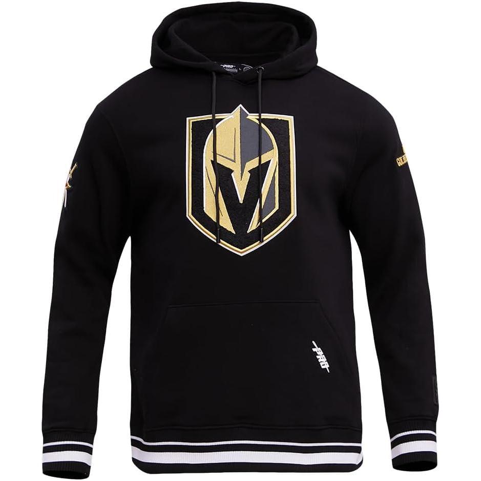 imagePro Standard Mens NHL Retro Classics Brushed Back French Terry Pull Over HoodieBlack