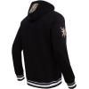 Pro Standard Men’s NHL Retro Classics Brushed Back French Terry Pull Over Hoodie(Black)