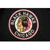 Pro Standard Men’s NHL Retro Classics Brushed Back French Terry Pull Over Hoodie(Black/Red/Black)