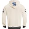 Pro Standard Men’s NHL Retro Classics Brushed Back French Terry Pull Over Hoodie(Eggshell/ Midnight Navy)