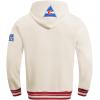 Pro Standard Men’s NHL Retro Classics Brushed Back French Terry Pull Over Hoodie(Eggshell/ Red)