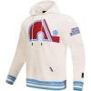 Pro Standard Men’s NHL Retro Classics Brushed Back French Terry Pull Over Hoodie(Eggshell/ University Blue)