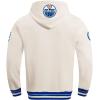 Pro Standard Men’s NHL Retro Classics Brushed Back French Terry Pull Over Hoodie(Eggshell/Dodger Blue)