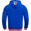Pro Standard Men’s NHL Retro Classics Brushed Back French Terry Pull Over Hoodie(Royal Blue/Red)