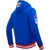 Pro Standard Men’s NHL Retro Classics Brushed Back French Terry Pull Over Hoodie(Royal Blue/Red)