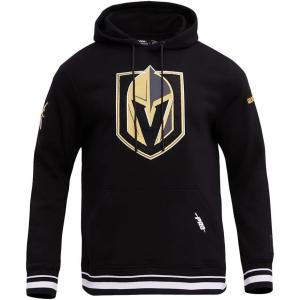 Pro Standard Men’s NHL Retro Classics Brushed Back French Terry Pull Over Hoodie(Black)
