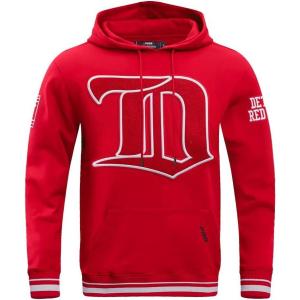 Pro Standard Men’s NHL Retro Classics Brushed Back French Terry Pull Over Hoodie(Red)