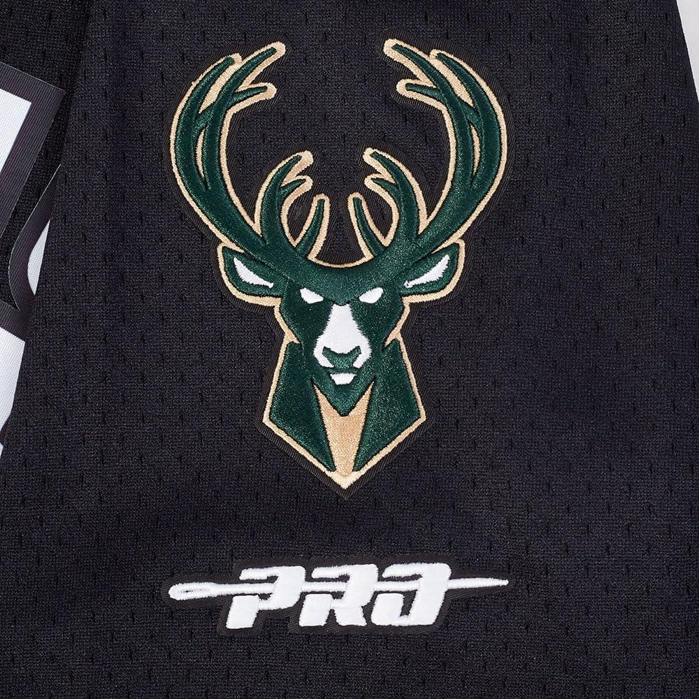 imagePro Standard NBA Mens Mens NBA Milwaukee Bucks Classic Player Mesh Down TopBlack