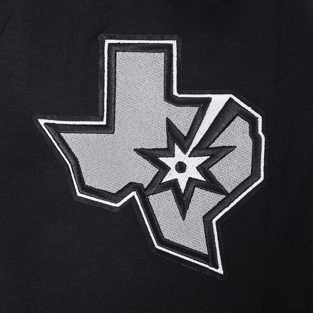 imagePro Standard NBA mens Mens Nba San Antonio Spurs Classic Player Cotton Double Knit Pull Over HoodieBlack