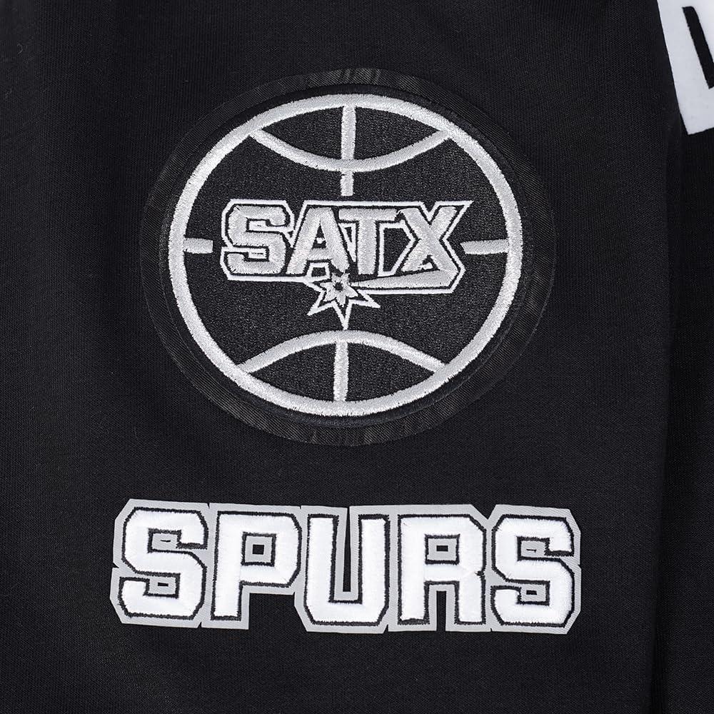 imagePro Standard NBA mens Mens Nba San Antonio Spurs Classic Player Cotton Double Knit Pull Over HoodieBlack