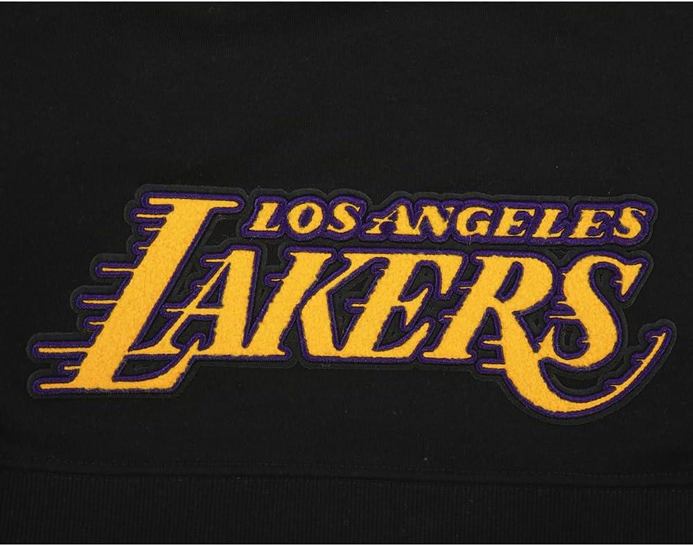 imagePro Standard Womens NBA Los Angeles Lakers Lebron James 23 Classic Player Cropped Pullover Hoodie Black M