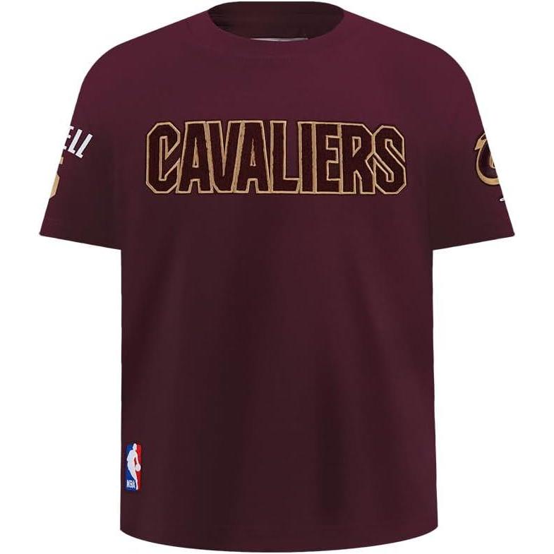 imagePro Standard NBA Boys Big Boys NBA Cleveland Cavaliers Classic Player Cotton Short Sleeve TeeWine