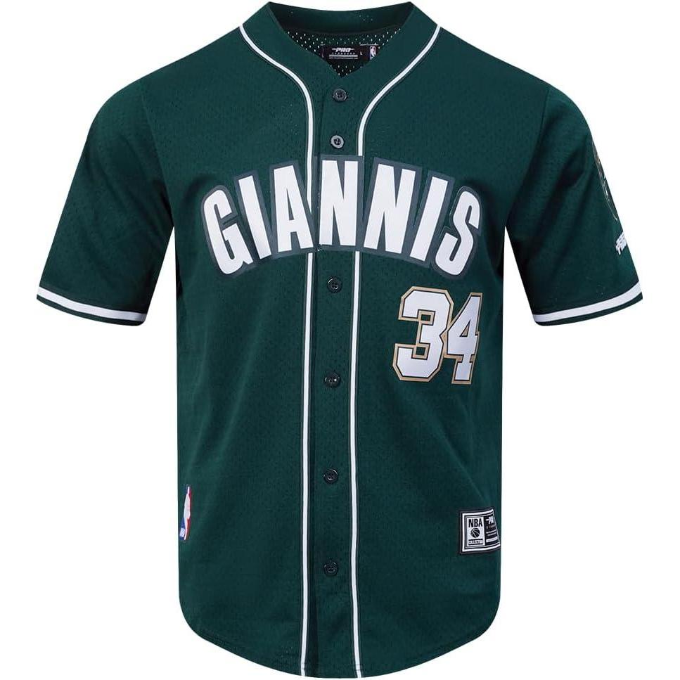 imagePro Standard NBA Mens Mens NBA Milwaukee Bucks Classic Player Mesh Down TopTeam Color