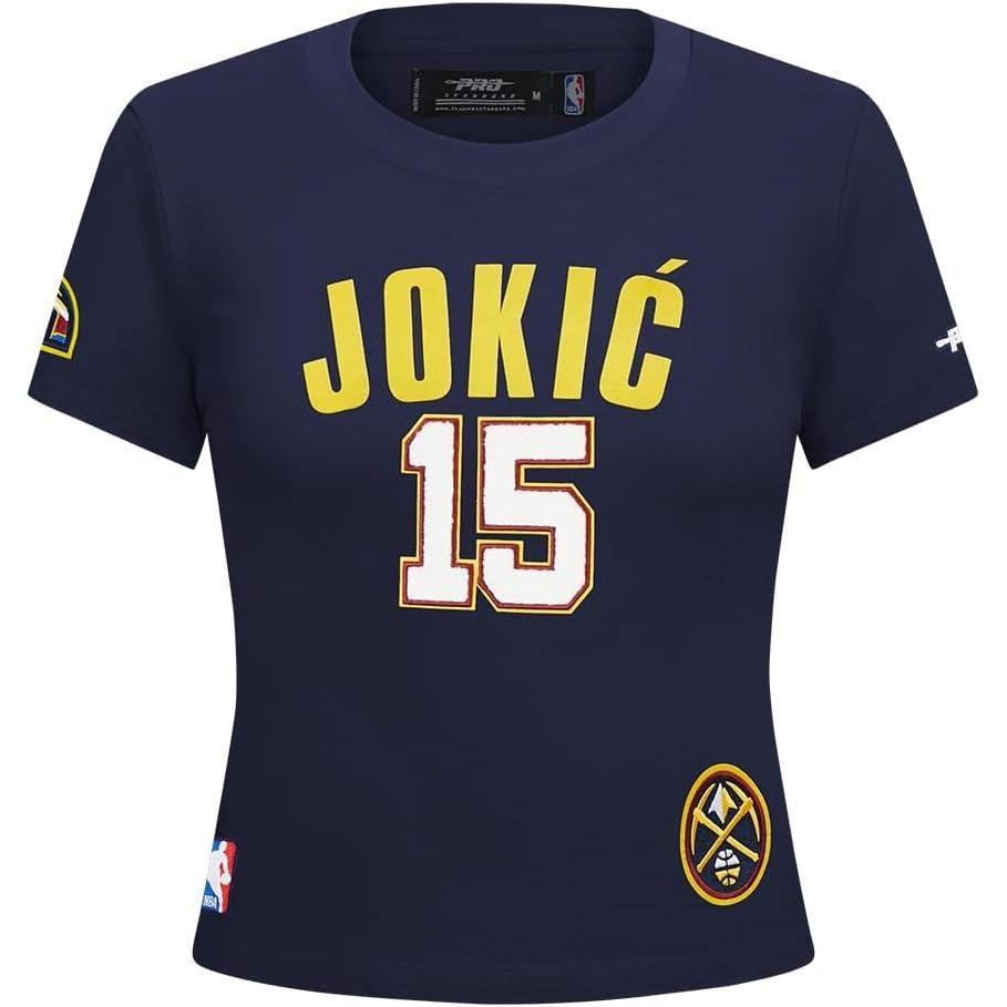 imagePro Standard NBA Womens Womens NBA Denver Nuggets Classic Player Cotton Short Sleeve Slim TeeTeam Color