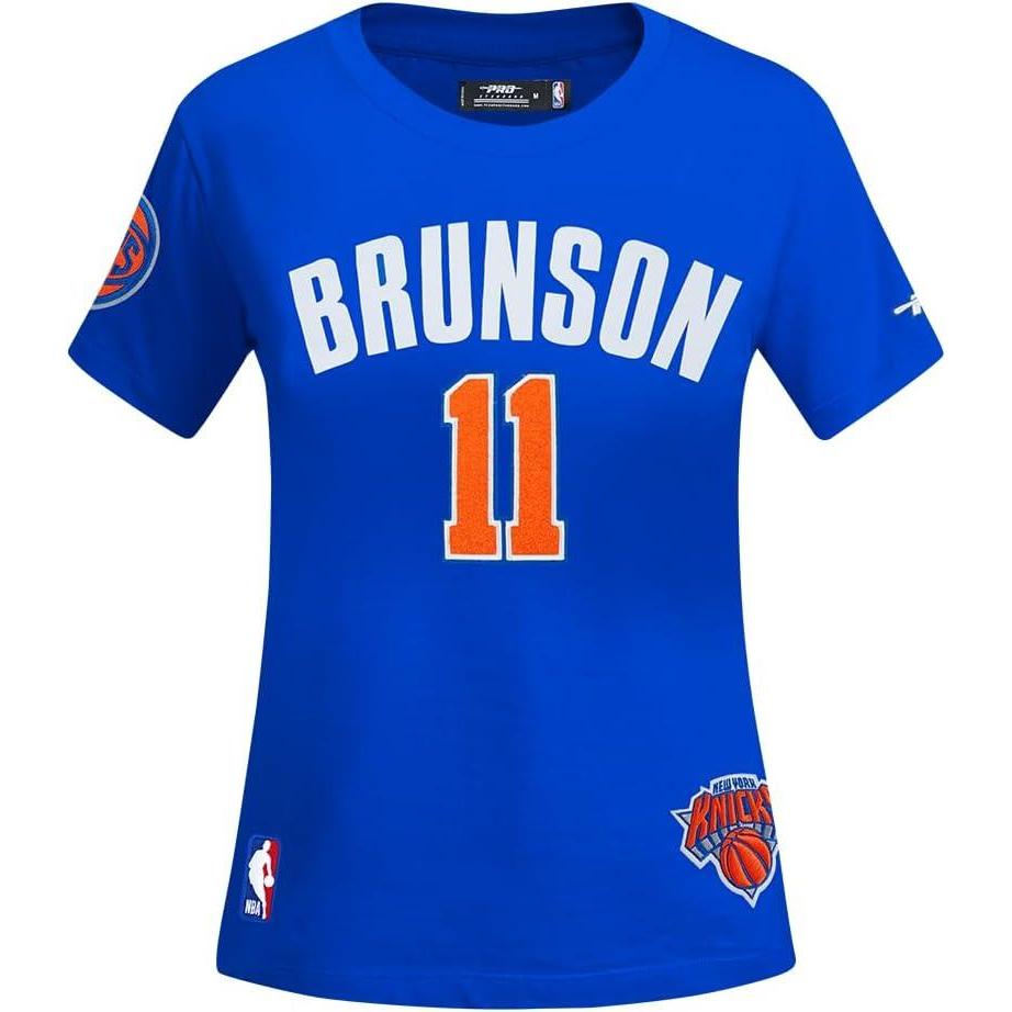 imagePro Standard NBA Womens Womens NBA New York Knicks Classic Player Cotton Short Sleeve Slim TeeTeam Color