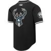 Pro Standard NBA Mens Mens NBA Milwaukee Bucks Classic Player Mesh Down Top(Black)