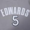 Pro Standard NBA Mens Mens NBA Minnesota Timberwolves Classic Player Cotton Taping Tee(Gray)