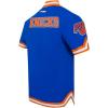 Pro Standard NBA Mens Mens NBA New York Knicks Classic Player Cotton Double Knit Button Down(Royal Blue/Orange)