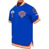 Pro Standard NBA Mens Mens NBA New York Knicks Classic Player Cotton Double Knit Button Down(Royal Blue/Orange)