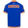 Pro Standard NBA Mens Mens NBA New York Knicks Classic Player Cotton Double Knit Button Down(Royal Blue/Orange)