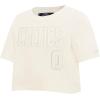Pro Standard NBA Womens Womens NBA Boston Celtics Neutrals Player Short Sleeve Boxy Tee(Eggshell)