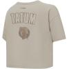 Pro Standard NBA Womens Womens NBA Boston Celtics Neutrals Player Short Sleeve Boxy Tee(Taupe)