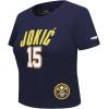 Pro Standard NBA Womens Womens NBA Denver Nuggets Classic Player Cotton Short Sleeve Slim Tee(Team Color)