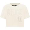 Pro Standard NBA Womens Womens NBA Boston Celtics Neutrals Player Short Sleeve Boxy Tee(Eggshell)