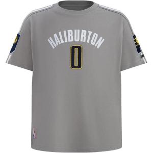 Pro Standard NBA Boys Big Boys NBA Indiana Pacers Classic Player Cotton Taping Tee(Gray)