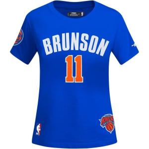 Pro Standard NBA Womens Womens NBA New York Knicks Classic Player Cotton Short Sleeve Slim Tee(Team Color)