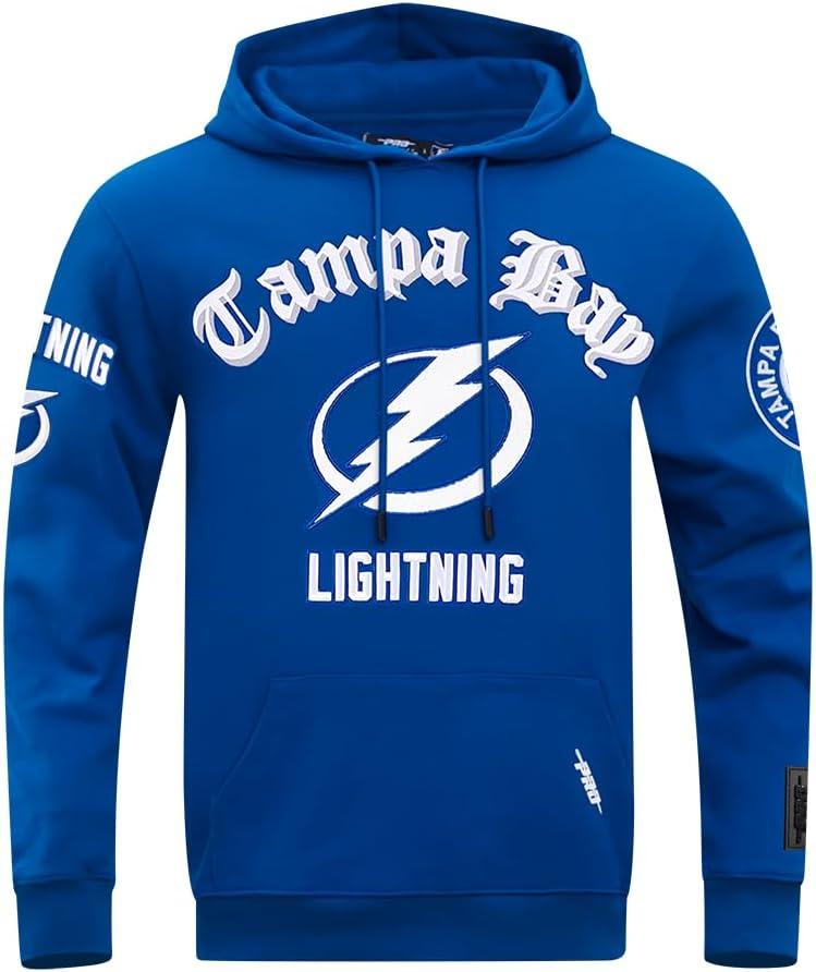 imagePro Standard Mens NHL Old English Pull Over HoodieDodger Blue