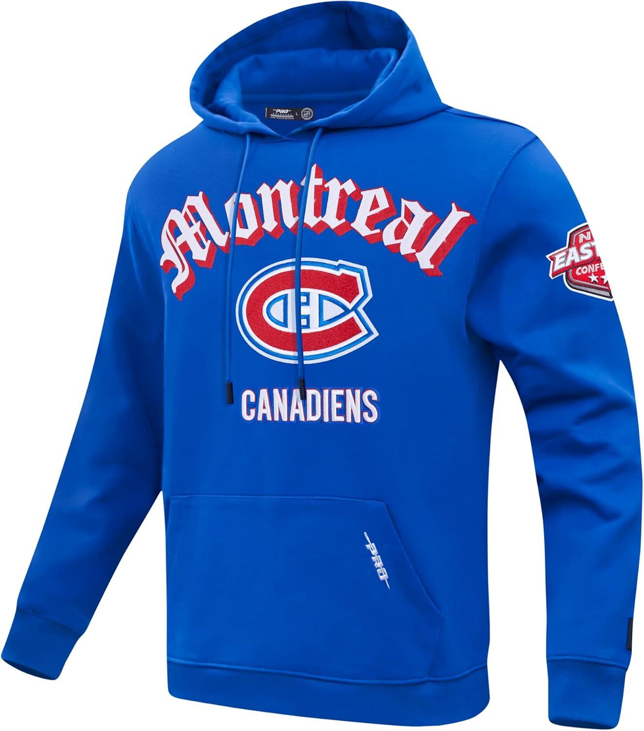 imagePro Standard Mens NHL Old English Pull Over HoodieRoyal Blue