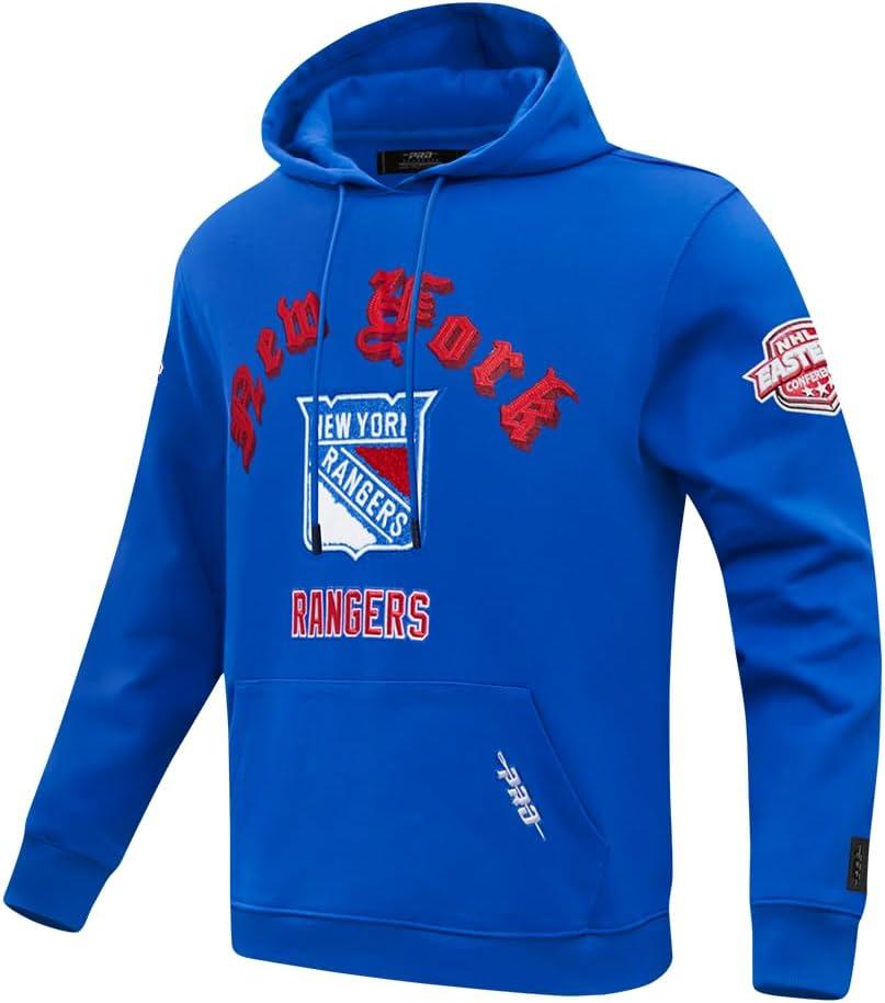 imagePro Standard Mens NHL Old English Pull Over HoodieRoyal Blue
