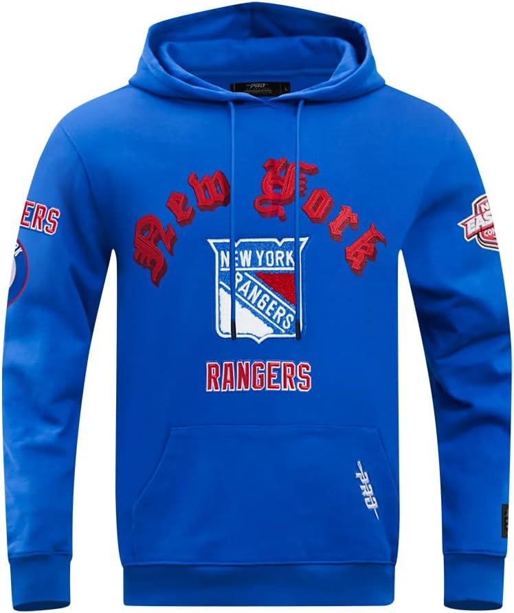imagePro Standard Mens NHL Old English Pull Over HoodieRoyal Blue