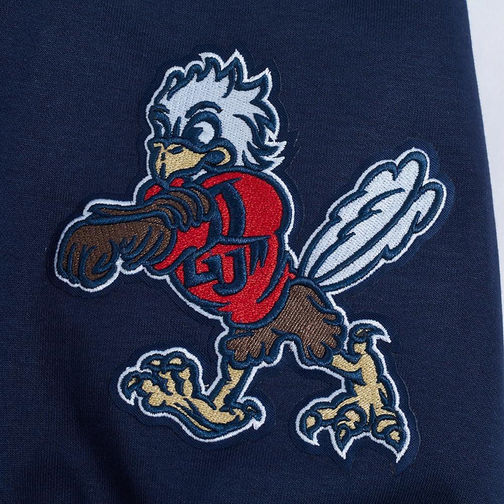 imagePro Standard NCAA mens Mens College Classic Chenille Cotton Double Knit Full Zip HoodieMidnight Navy