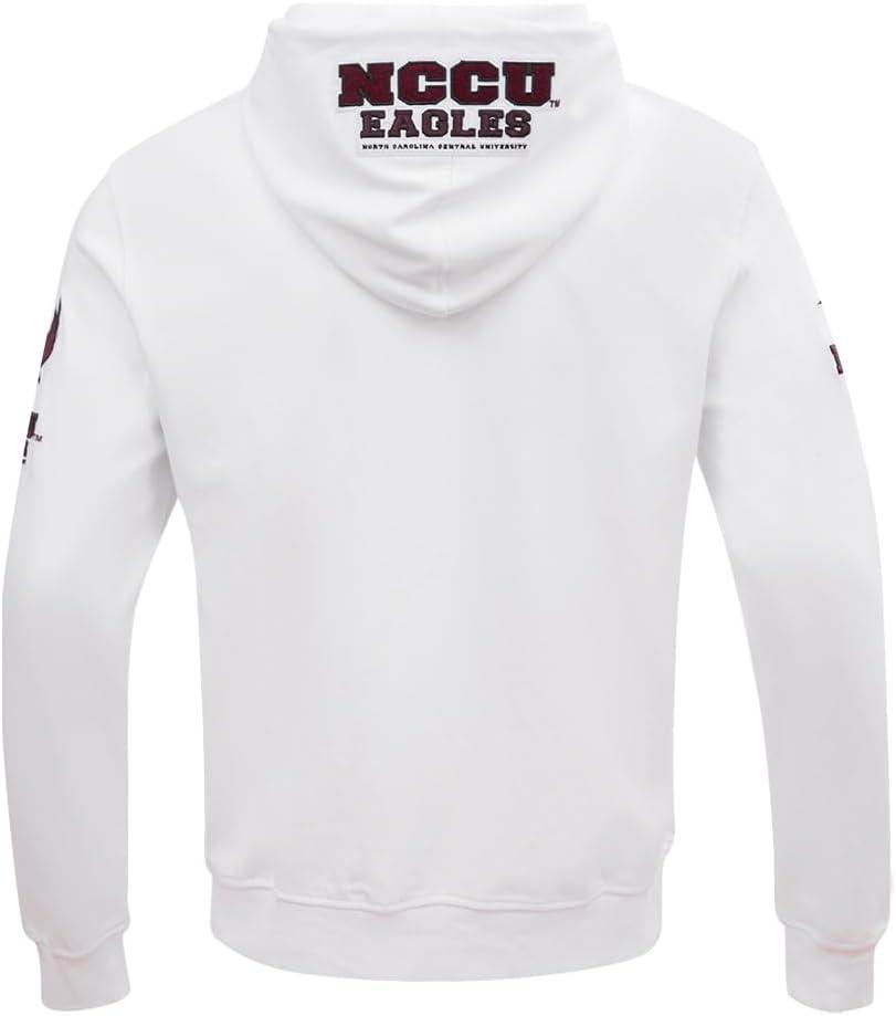 imagePro Standard NCAA mens Mens College Classic Chenille Cotton Double Knit Full Zip HoodieWhite