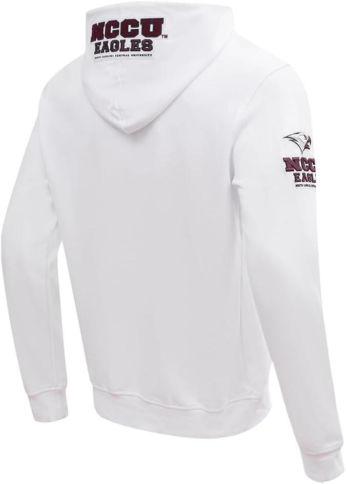 imagePro Standard NCAA mens Mens College Classic Chenille Cotton Double Knit Full Zip HoodieWhite