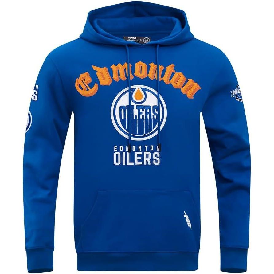 imagePro Standard Mens NHL Old English Pull Over HoodieDodger Blue