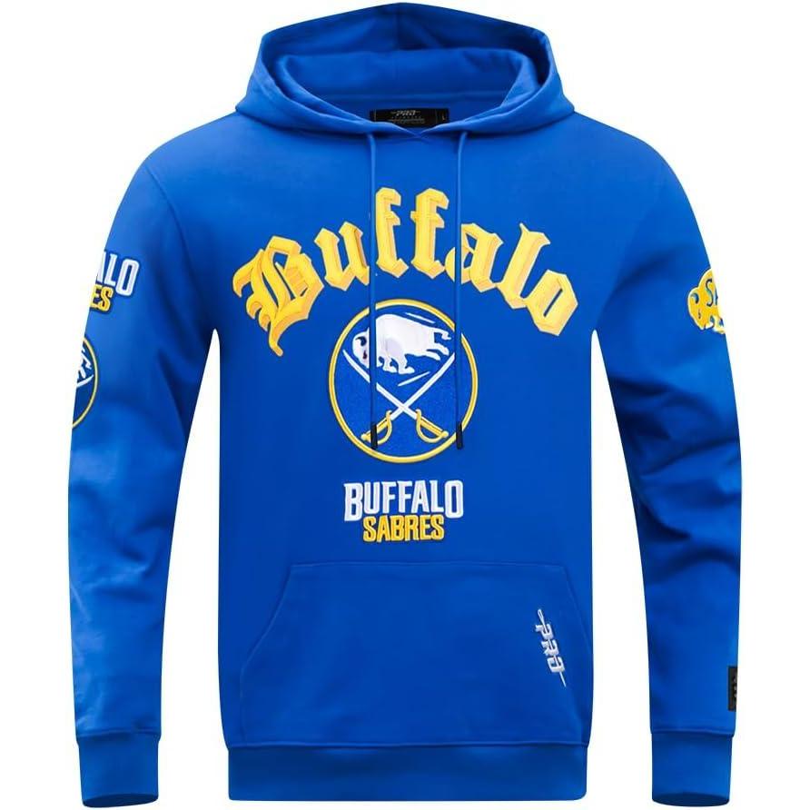 imagePro Standard Mens NHL Old English Pull Over HoodieRoyal Blue