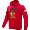 Pro Standard Mens NHL Old English Pull Over Hoodie(Red)
