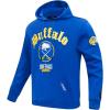 Pro Standard Mens NHL Old English Pull Over Hoodie(Royal Blue)