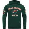 Pro Standard Mens NHL Old English Pull Over Hoodie(Forest Green)