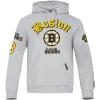 Pro Standard Mens NHL Old English Pull Over Hoodie(Heather Grey)