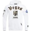 Pro Standard Mens NHL Old English Pull Over Hoodie(White)